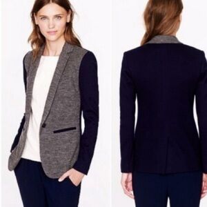 J. Crew Wool and Cotton Two Tone Blazer